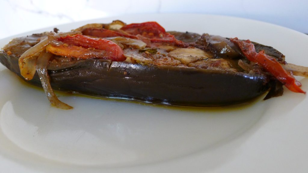 Imam Bayildi — a dish utilizing eggplant, tomatoes, tamarind, mint and more. 