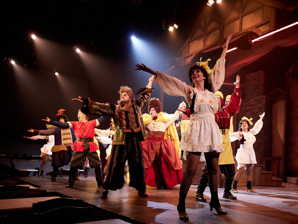 BDT Stage thespians performing 'Something Rotten.'